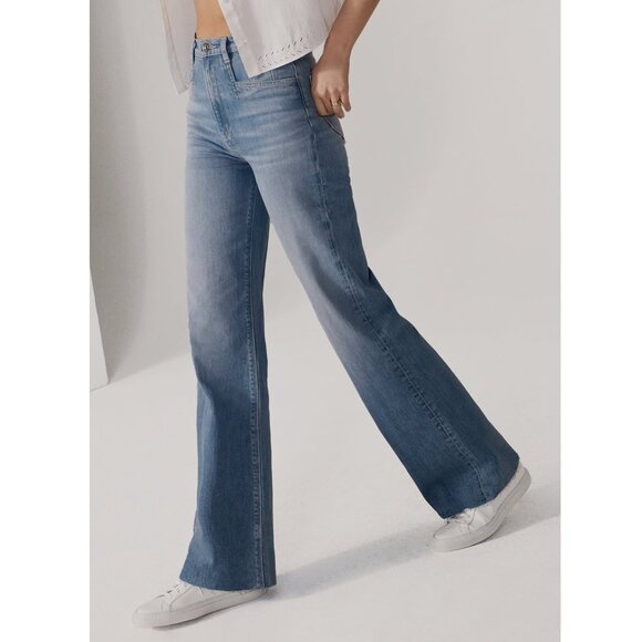 Favorite Daughter The Jordie Super High Rise Wide Leg Jean / Size 30 / Madrid - Picture 2 of 10
